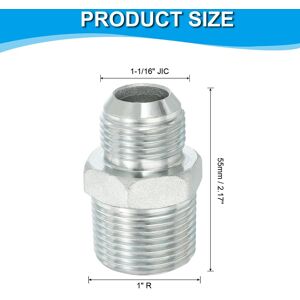 Unique Pipe Adapter Connector Pipe Fitting Oil Feed Restrictor Fitting Hydraulic Connector for Oil Steam Water Pipelines System 1-1/16 Unique Pipe Adapter Connector Pipe Fitting Oil Feed Restrictor Fitting Hydraulic Connector for Oil Steam Water Pipelines System 1-1/16