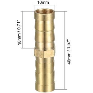 Unique Brass Barb Hose Fittings, Straight Connector Coupler - Copper Color - 10mm, 5 Pack Copper Color 10mm, 5 Pack Unique Brass Barb Hose Fittings, Straight Connector Coupler - Copper Color - 10mm, 5 Pack Copper Color 10mm, 5 Pack