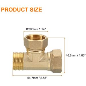 Unique Brass Tee Pipe Fitting, T-Connector Fitting Coupler Adapter for Gas Transport Pipelines - Copper G3/4 Unique Brass Tee Pipe Fitting, T-Connector Fitting Coupler Adapter for Gas Transport Pipelines - Copper G3/4