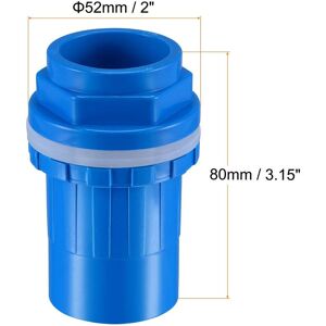 Unique ID Water Tank Pipe Connector DN Joint Straight Tube Hose Accessory Blue 32mm Unique ID Water Tank Pipe Connector DN Joint Straight Tube Hose Accessory Blue 32mm