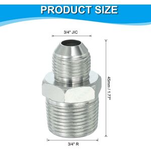 Unique Pipe Adapter Connector Pipe Fitting Oil Feed Restrictor Fitting Hydraulic Connector for Oil Steam Water Pipelines System 3/4 Unique Pipe Adapter Connector Pipe Fitting Oil Feed Restrictor Fitting Hydraulic Connector for Oil Steam Water Pipelines System 3/4