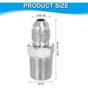 Unique Pipe Adapter Connector Pipe Fitting Oil Feed Restrictor Fitting Hydraulic Connector for Oil Steam Water Pipelines System 7/16 Unique Pipe Adapter Connector Pipe Fitting Oil Feed Restrictor Fitting Hydraulic Connector for Oil Steam Water Pipelines System 7/16