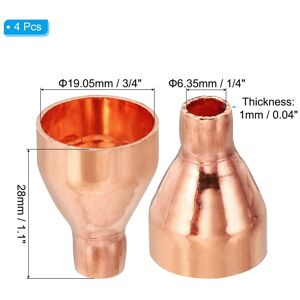 Unique Copper Reducer, Pure Copper Reducing Coupling Pressure Fitting Pipe Tube Connector Adapter with Sweat Connection 3/4 Unique Copper Reducer, Pure Copper Reducing Coupling Pressure Fitting Pipe Tube Connector Adapter with Sweat Connection 3/4
