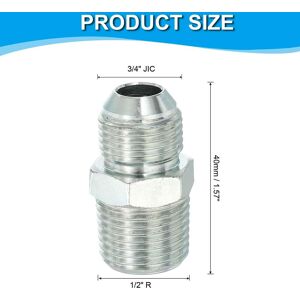 Unique Pipe Adapter Connector Pipe Fitting Oil Feed Restrictor Fitting Hydraulic Connector for Oil Steam Water Pipelines System 3/4 Unique Pipe Adapter Connector Pipe Fitting Oil Feed Restrictor Fitting Hydraulic Connector for Oil Steam Water Pipelines System 3/4