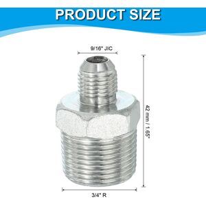 Unique Pipe Adapter Connector Pipe Fitting Oil Feed Restrictor Fitting Hydraulic Connector for Oil Steam Water Pipelines System 9/16 Unique Pipe Adapter Connector Pipe Fitting Oil Feed Restrictor Fitting Hydraulic Connector for Oil Steam Water Pipelines System 9/16