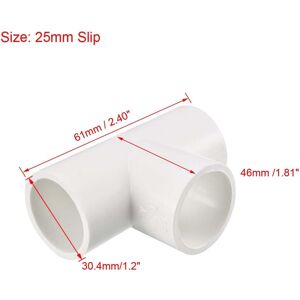 Unique 20mm Slip Tee Pipe Fitting T-Shaped Coupling Connector White 25 mm Unique 20mm Slip Tee Pipe Fitting T-Shaped Coupling Connector White 25 mm