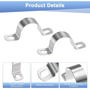 Unique Conduit Clamps, Stainless Steel Rigid Pipe Strap U Bracket Pipe Clamps with Holes for Plumbing/Conduit/Wire/Pipe - Silver 10-Pack 1-1/4 Unique Conduit Clamps, Stainless Steel Rigid Pipe Strap U Bracket Pipe Clamps with Holes for Plumbing/Conduit/Wire/Pipe - Silver 10-Pack 1-1/4