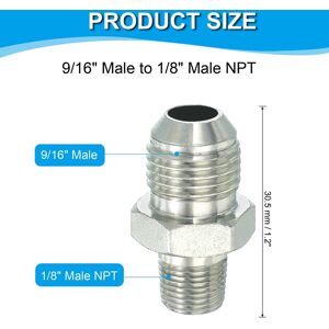 Unique Hex Reducing Nipple Connectors Pipe Adapter Flare JIC Pipe Fitting Reducer Nipple Adapter Plated Steel Hydraulic Fitting 9/16 Unique Hex Reducing Nipple Connectors Pipe Adapter Flare JIC Pipe Fitting Reducer Nipple Adapter Plated Steel Hydraulic Fitting 9/16