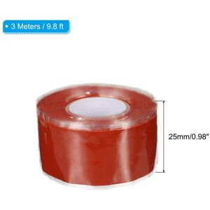 Unique Self-Fusing Silicone Tape, Waterproof Hose Repair Tape Soft Strip for Plumbing Stop Leak Seal Tape Water Pipe Red 1 Pcs Unique Self-Fusing Silicone Tape, Waterproof Hose Repair Tape Soft Strip for Plumbing Stop Leak Seal Tape Water Pipe Red 1 Pcs