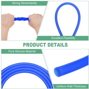 Unique Silicone Tubing, Silicone Rubber Vacuum Tube, High Temp Water Air Hose Pipe for Pump/Liquid Blue 5/32 Unique Silicone Tubing, Silicone Rubber Vacuum Tube, High Temp Water Air Hose Pipe for Pump/Liquid Blue 5/32