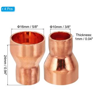 Unique Copper Reducer, Pure Copper Reducing Coupling Pressure Fitting Pipe Tube Connector Adapter with Sweat Connection 5/8 Unique Copper Reducer, Pure Copper Reducing Coupling Pressure Fitting Pipe Tube Connector Adapter with Sweat Connection 5/8