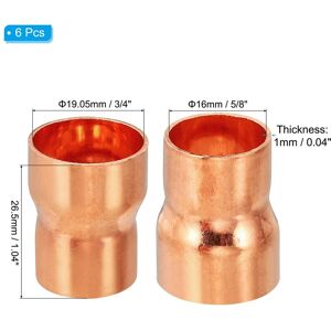 Unique Copper Reducer, Copper Reducing Coupling Pressure Fitting Pipe Tube Connector Adapter with Sweat Solder Connection 3/4 Unique Copper Reducer, Copper Reducing Coupling Pressure Fitting Pipe Tube Connector Adapter with Sweat Solder Connection 3/4