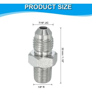Unique Pipe Adapter Connector Pipe Fitting Oil Feed Restrictor Fitting Hydraulic Connector for Oil Steam Water Pipelines System 7/16 Unique Pipe Adapter Connector Pipe Fitting Oil Feed Restrictor Fitting Hydraulic Connector for Oil Steam Water Pipelines System 7/16