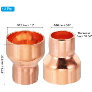 Unique Copper Reducer, Pure Copper Reducing Coupling Pressure Fitting Pipe Tube Connector Adapter Sweat Solder Connection 1 Unique Copper Reducer, Pure Copper Reducing Coupling Pressure Fitting Pipe Tube Connector Adapter Sweat Solder Connection 1