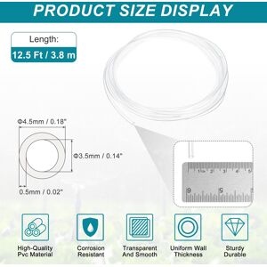 Unique Clear Tubing, Tube Lightweight Vinyl Hose, Transparent Flexible Plastic Water Tubing for Transfer 3.5mm ID x 4.5mm OD Unique Clear Tubing, Tube Lightweight Vinyl Hose, Transparent Flexible Plastic Water Tubing for Transfer 3.5mm ID x 4.5mm OD