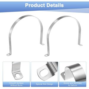 Unique Conduit Clamps, Stainless Steel Rigid Pipe Strap U Bracket Pipe Clamps with Holes for Plumbing/Conduit/Wire/Pipe - Silver 3-Pack 7-1/2 Unique Conduit Clamps, Stainless Steel Rigid Pipe Strap U Bracket Pipe Clamps with Holes for Plumbing/Conduit/Wire/Pipe - Silver 3-Pack 7-1/2
