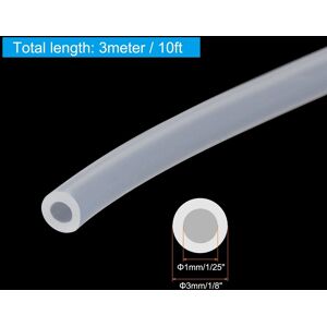 Unique Silicone Tubing, Silicone Hose Tube Flexible Pipe for Home Brewing Water Air Liquid Transfer - Transparent 1/25 Unique Silicone Tubing, Silicone Hose Tube Flexible Pipe for Home Brewing Water Air Liquid Transfer - Transparent 1/25