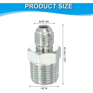 Unique Pipe Adapter Connector Pipe Fitting Oil Feed Restrictor Fitting Hydraulic Connector for Oil Steam Water Pipelines System 9/16 Unique Pipe Adapter Connector Pipe Fitting Oil Feed Restrictor Fitting Hydraulic Connector for Oil Steam Water Pipelines System 9/16