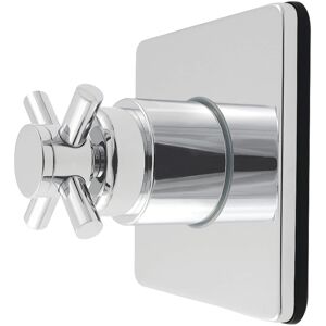 Kingston Brass Concord Single-Handle Six-Way Diverter Valve with Square Trim Kit Polished Chrome 4.31 In. L X 4.5 In. W X 4.31 In. H Kingston Brass Concord Single-Handle Six-Way Diverter Valve with Square Trim Kit Polished Chrome 4.31 In. L X 4.5 In. W X 4.31 In. H