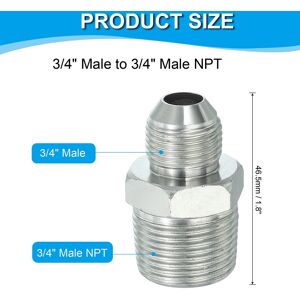 Unique Hex Reducing Nipple Connectors Pipe Adapter Flare JIC Pipe Fitting Reducer Nipple Adapter Plated Steel Hydraulic Fitting 3/4 Unique Hex Reducing Nipple Connectors Pipe Adapter Flare JIC Pipe Fitting Reducer Nipple Adapter Plated Steel Hydraulic Fitting 3/4