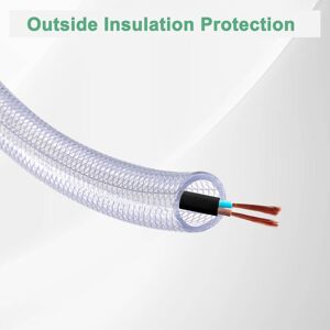 Unique Tube, High Pressure Braided Clear Flexible Tubing for Water, Oil, Air Lines Dispensing 3/4 Unique Tube, High Pressure Braided Clear Flexible Tubing for Water, Oil, Air Lines Dispensing 3/4