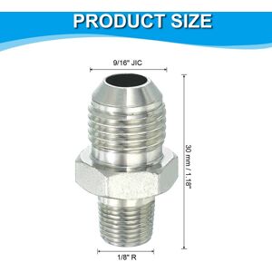 Unique Pipe Adapter Connector Pipe Fitting Oil Feed Restrictor Fitting Hydraulic Connector for Oil Steam Water Pipelines System 9/16 Unique Pipe Adapter Connector Pipe Fitting Oil Feed Restrictor Fitting Hydraulic Connector for Oil Steam Water Pipelines System 9/16