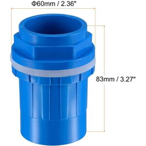 Unique ID Water Tank Pipe Connector DN Joint Straight Tube Hose Accessory Blue 40mm Unique ID Water Tank Pipe Connector DN Joint Straight Tube Hose Accessory Blue 40mm