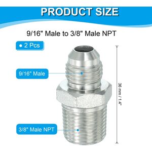 Unique Hex Reducing Nipple Connectors Pipe Adapter, Pipe Fitting Reducer Nipple Adapter Plated Steel Hydraulic Fitting - Silver Tone 9/16 Unique Hex Reducing Nipple Connectors Pipe Adapter, Pipe Fitting Reducer Nipple Adapter Plated Steel Hydraulic Fitting - Silver Tone 9/16