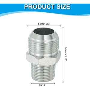 Unique Pipe Adapter Connector Pipe Fitting Oil Feed Restrictor Fitting Hydraulic Connector for Oil Steam Water Pipelines System 1-5/16 Unique Pipe Adapter Connector Pipe Fitting Oil Feed Restrictor Fitting Hydraulic Connector for Oil Steam Water Pipelines System 1-5/16