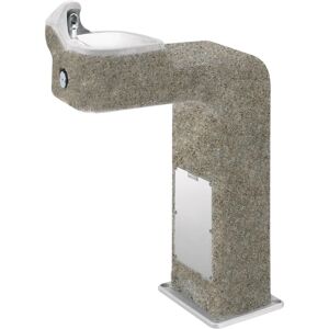 Haws Barrier-free, vibra-cast reinforced concrete pedestal drinking Portland Gray Cement with Exposed Aggregate Haws Barrier-free, vibra-cast reinforced concrete pedestal drinking Portland Gray Cement with Exposed Aggregate