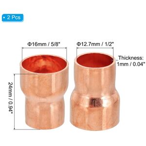 Unique Copper Reducers, 99.9% Pure Copper Reducing Coupling Pressure Fitting Pipe Tube Connector Adapter - Brown 5/8 Unique Copper Reducers, 99.9% Pure Copper Reducing Coupling Pressure Fitting Pipe Tube Connector Adapter - Brown 5/8