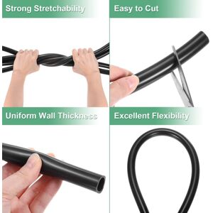 Unique Silicone Tubing, Flexible Silicone Rubber Tube, High Temp Water Air Hose Pipe for Pump/Liquid Transfer - Black 19/32 Unique Silicone Tubing, Flexible Silicone Rubber Tube, High Temp Water Air Hose Pipe for Pump/Liquid Transfer - Black 19/32