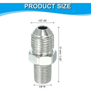 Unique Pipe Adapter Connector Pipe Fitting Oil Feed Restrictor Fitting Hydraulic Connector for Oil Steam Water Pipelines System 1/2 Unique Pipe Adapter Connector Pipe Fitting Oil Feed Restrictor Fitting Hydraulic Connector for Oil Steam Water Pipelines System 1/2