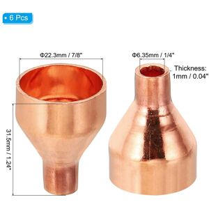 Unique Copper Reducer, Copper Reducing Coupling Pressure Fitting Pipe Tube Connector Adapter with Sweat Solder Connection 7/8 Unique Copper Reducer, Copper Reducing Coupling Pressure Fitting Pipe Tube Connector Adapter with Sweat Solder Connection 7/8