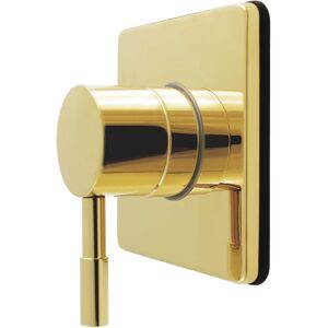 Kingston Brass Concord Single-Handle Six-Way Diverter Valve with Square Trim Kit Polished Brass 4.31 In. L X 3.31 In. W X 5.16 In. H Kingston Brass Concord Single-Handle Six-Way Diverter Valve with Square Trim Kit Polished Brass 4.31 In. L X 3.31 In. W X 5.16 In. H