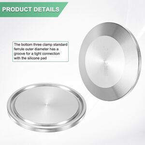 Unique Tri Sanitary Clamp End Caps Fittings Stainless Steel Ferrule Flange Pipe Fitting for Food/Beverage/Home Brew Connector 1.5 Unique Tri Sanitary Clamp End Caps Fittings Stainless Steel Ferrule Flange Pipe Fitting for Food/Beverage/Home Brew Connector 1.5