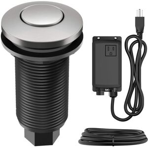 KRAUS Garbage Disposal Air Switch SFS - Spot Free Stainless Steel Kit KWDA-100 (Button, Adapter, Cord, Tube) 1 3/4 KRAUS Garbage Disposal Air Switch SFS - Spot Free Stainless Steel Kit KWDA-100 (Button, Adapter, Cord, Tube) 1 3/4