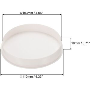 Unique Pipe End Cap Fitting, Pack Furniture Grade Plug Coupling Socket Adapter White 4 Unique Pipe End Cap Fitting, Pack Furniture Grade Plug Coupling Socket Adapter White 4