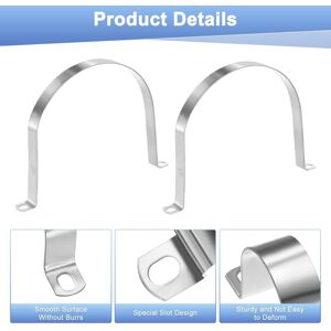 Unique Conduit Clamps, Stainless Steel Rigid Pipe Strap U Bracket Pipe Clamps with Holes for Plumbing/Conduit/Wire/Pipe - Silver 5-Pack 6-3/4 Unique Conduit Clamps, Stainless Steel Rigid Pipe Strap U Bracket Pipe Clamps with Holes for Plumbing/Conduit/Wire/Pipe - Silver 5-Pack 6-3/4