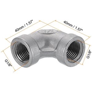 Unique Stainless Steel Elbow Fittings Threaded Adapter Pipe Fitting for Connecting Water Pipes Air Hose Tube Coupling - Silver G1/8 Unique Stainless Steel Elbow Fittings Threaded Adapter Pipe Fitting for Connecting Water Pipes Air Hose Tube Coupling - Silver G1/8