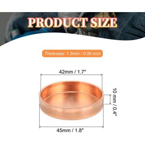 Unique Copper Pipe End Caps Copper Fitting Cap Sweat Plug Connection - Brown 1-5/8 Inch Unique Copper Pipe End Caps Copper Fitting Cap Sweat Plug Connection - Brown 1-5/8 Inch