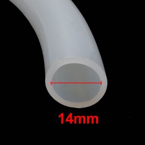 Unique 4mm x 6mm High Temperature Resistant Soft Silicone Tube Hose Pipe 50CM Length White 14mm x 18mm Unique 4mm x 6mm High Temperature Resistant Soft Silicone Tube Hose Pipe 50CM Length White 14mm x 18mm