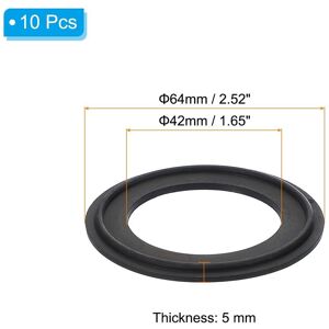 Unique Tri Clamps Gasket, Sanitary TC Tri Clamps Gasket Tri Pipe Rubber Ferrule Washers Tube Fittings O Ring 42mm ID x 64mm OD Unique Tri Clamps Gasket, Sanitary TC Tri Clamps Gasket Tri Pipe Rubber Ferrule Washers Tube Fittings O Ring 42mm ID x 64mm OD