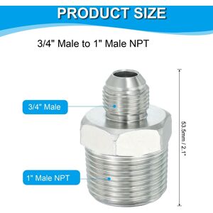Unique Hex Reducing Nipple Connectors Pipe Adapter Flare JIC Pipe Fitting Reducer Nipple Adapter Plated Steel Hydraulic Fitting 3/4 Unique Hex Reducing Nipple Connectors Pipe Adapter Flare JIC Pipe Fitting Reducer Nipple Adapter Plated Steel Hydraulic Fitting 3/4