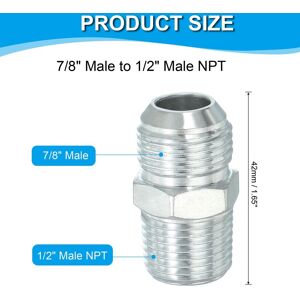 Unique Hex Reducing Nipple Connectors Pipe Adapter Flare JIC Pipe Fitting Reducer Nipple Adapter Plated Steel Hydraulic Fitting 7/8 Unique Hex Reducing Nipple Connectors Pipe Adapter Flare JIC Pipe Fitting Reducer Nipple Adapter Plated Steel Hydraulic Fitting 7/8