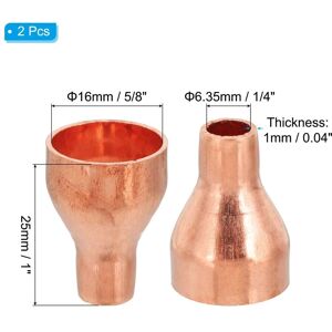 Unique Copper Reducers, 99.9% Pure Copper Reducing Coupling Pressure Fitting Pipe Tube Connector Adapter - Brown 5/8 Unique Copper Reducers, 99.9% Pure Copper Reducing Coupling Pressure Fitting Pipe Tube Connector Adapter - Brown 5/8