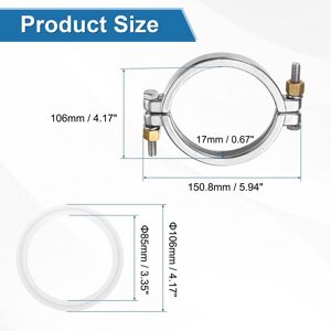 Unique Stainless Steel Sanitary Bolted Pipe Clamp 1 Brass Bolted 4 Unique Stainless Steel Sanitary Bolted Pipe Clamp 1 Brass Bolted 4