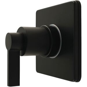 Kingston Brass NuvoFusion Single-Handle Six-Way Diverter Valve with Square Trim Kit Matte Black 4.31 In. L X 4.63 In. W X 4.59 In. H Kingston Brass NuvoFusion Single-Handle Six-Way Diverter Valve with Square Trim Kit Matte Black 4.31 In. L X 4.63 In. W X 4.59 In. H