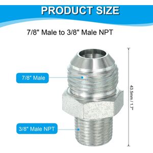 Unique Hex Reducing Nipple Connectors Pipe Adapter Flare JIC Pipe Fitting Reducer Nipple Adapter Plated Steel Hydraulic Fitting 7/8 Unique Hex Reducing Nipple Connectors Pipe Adapter Flare JIC Pipe Fitting Reducer Nipple Adapter Plated Steel Hydraulic Fitting 7/8