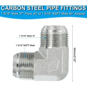 Unique Hex Reducing Nipple Connectors Pipe Adapter, Pipe Fitting Reducer Nipple Adapter Plated Steel Hydraulic Fittings - Silver Tone 1 5/16 Unique Hex Reducing Nipple Connectors Pipe Adapter, Pipe Fitting Reducer Nipple Adapter Plated Steel Hydraulic Fittings - Silver Tone 1 5/16
